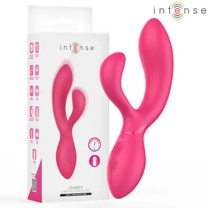 Вибрационный стимулятор INTENSE High Tech Charly с шарнирным дизайном, двойным мотором, 7 режимами вибрации и мягким силиконом