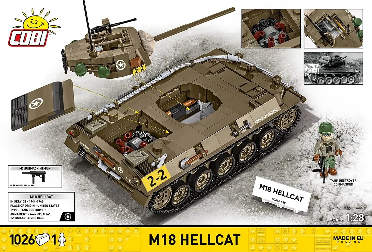 COBI M18 Hellcat 1:28 konstruktors Photo 8