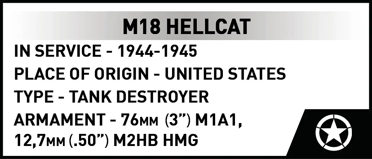COBI M18 Hellcat 1:28 konstruktors Photo 17