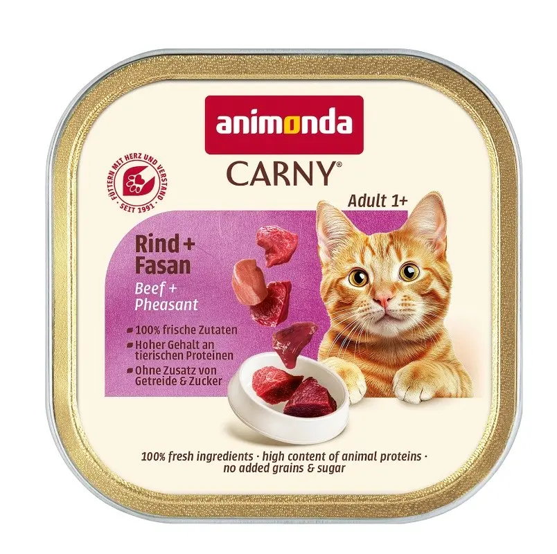 Animonda Carny Mitrā kaķu barība liellopu