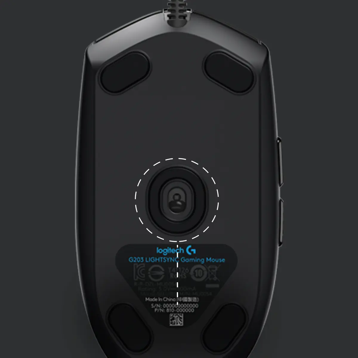 Logitech G203 LIGHTSYNC spēļu pele Photo 3