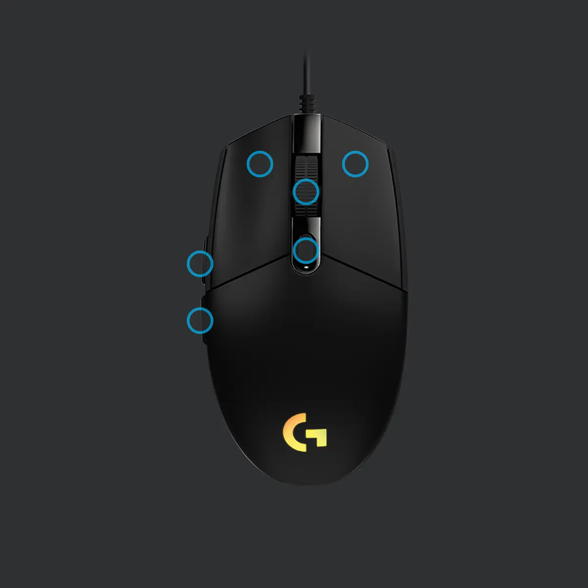 Logitech G203 LIGHTSYNC spēļu pele Photo 4