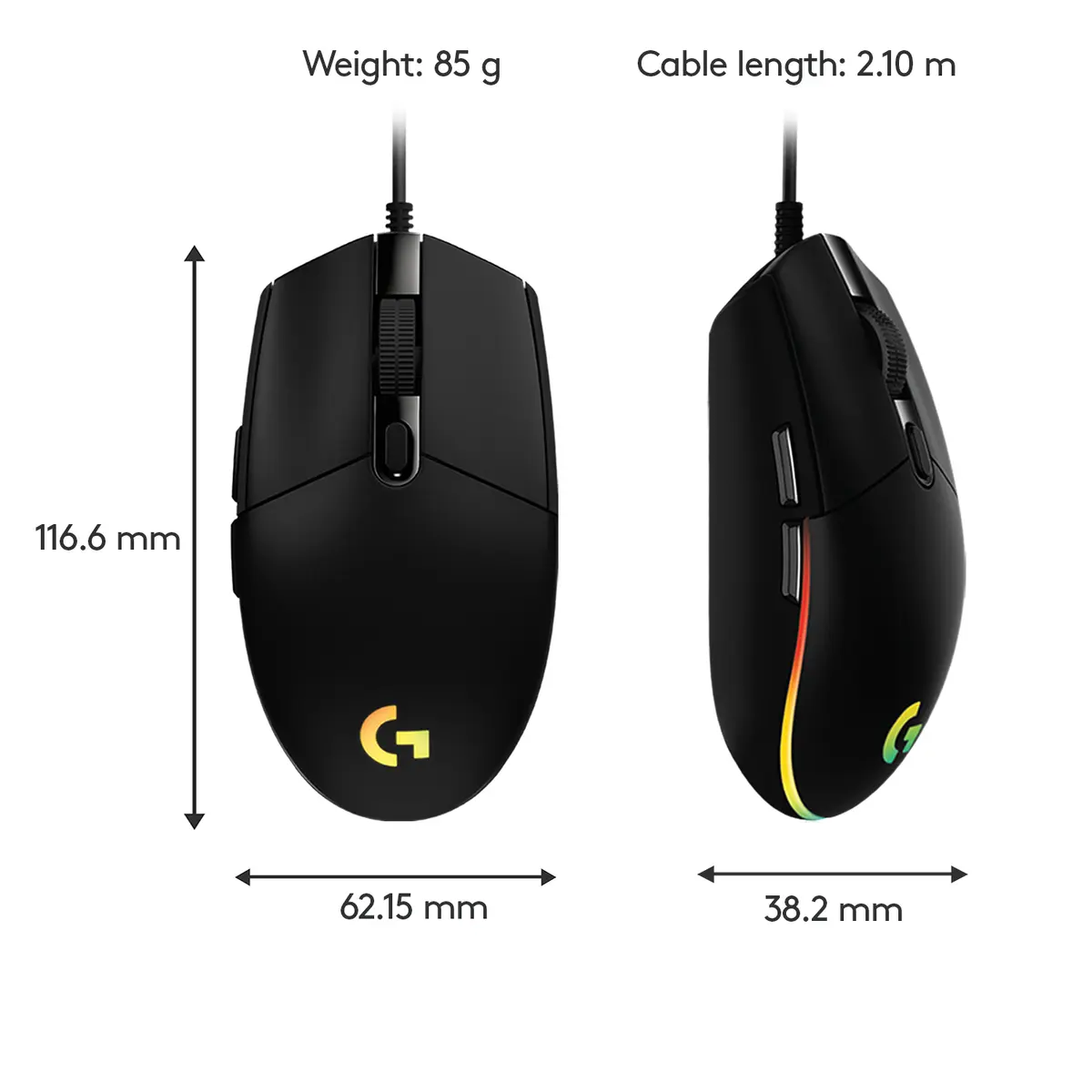 Logitech G203 LIGHTSYNC spēļu pele Photo 8