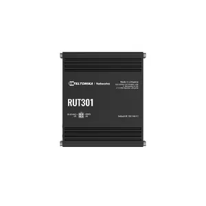 Teltonika RUT301 Industrial Ethernet Router with 5 Fast Ethernet Ports, USB, MediaTek Processor, and Aluminium Housing