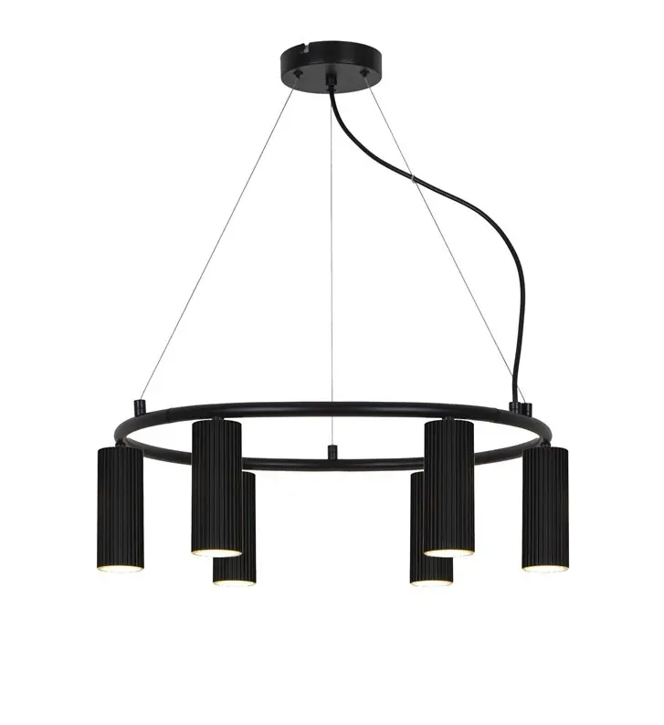 Piekarināmais gaismeklis ICEL 6XGU10 melns P16065-6RP