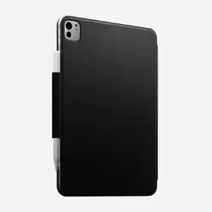 Nomad Leather Folio 11-inch Black Protective Tablet Cover with Stand Mode and Magnetic Closure
