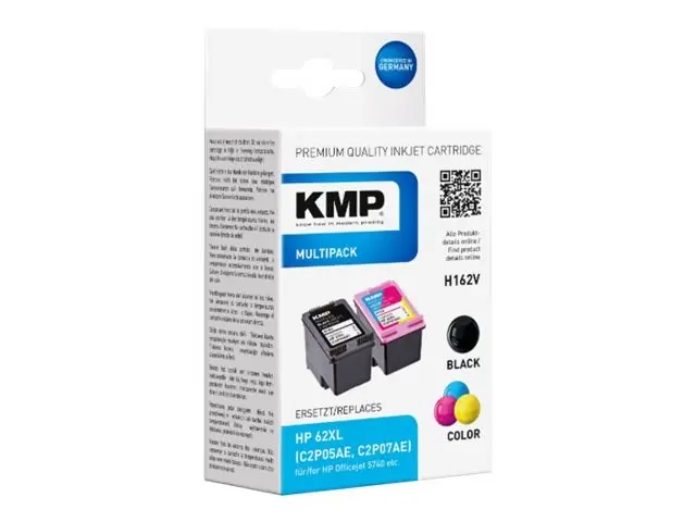 KMP MultiPack Ink Cartridge Replaces HP 62XL Photo 2