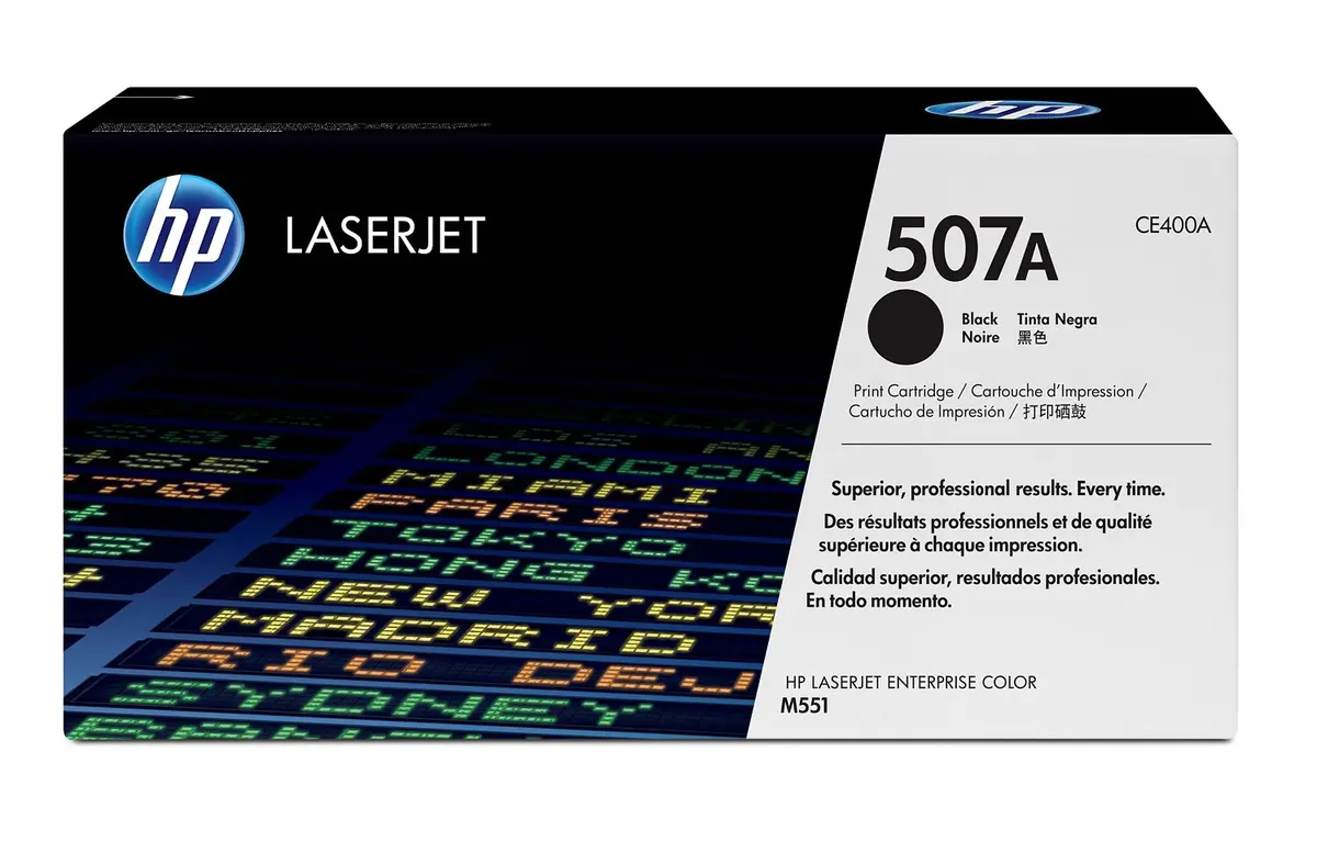 HP 507A Melna oriģinālā lāzerprintera tonera