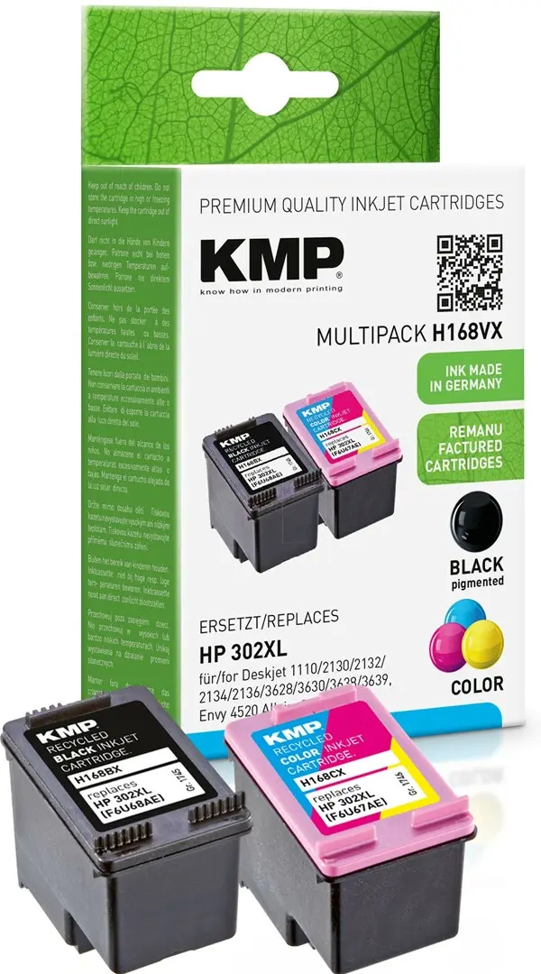 KMP Atjaunotā tintes kasetne multipaka melna