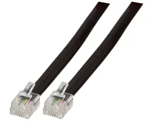 EFB ACCS K2404SW.1 Modular Cable Black 2x RJ12 6/6 1M 1:1