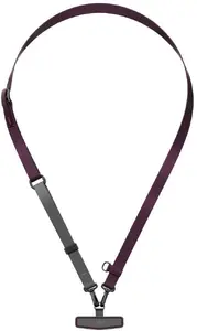Uniq Vista Flex 2w1 Universal Phone Strap Burgundy and Grey