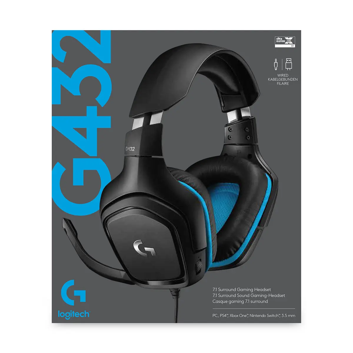 Logitech G432 Spēļu Austiņas Photo 7