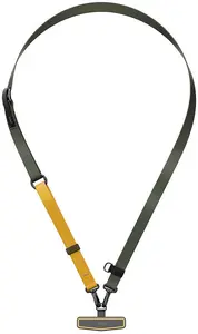 Uniq Vista Flex 2w1 Universal Phone Strap deep forest/canary yellow