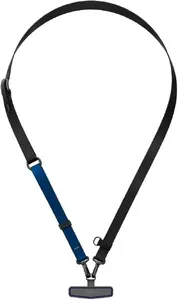 Uniq Vista Flex 2w1 Universal Phone Lanyard Black and Blue