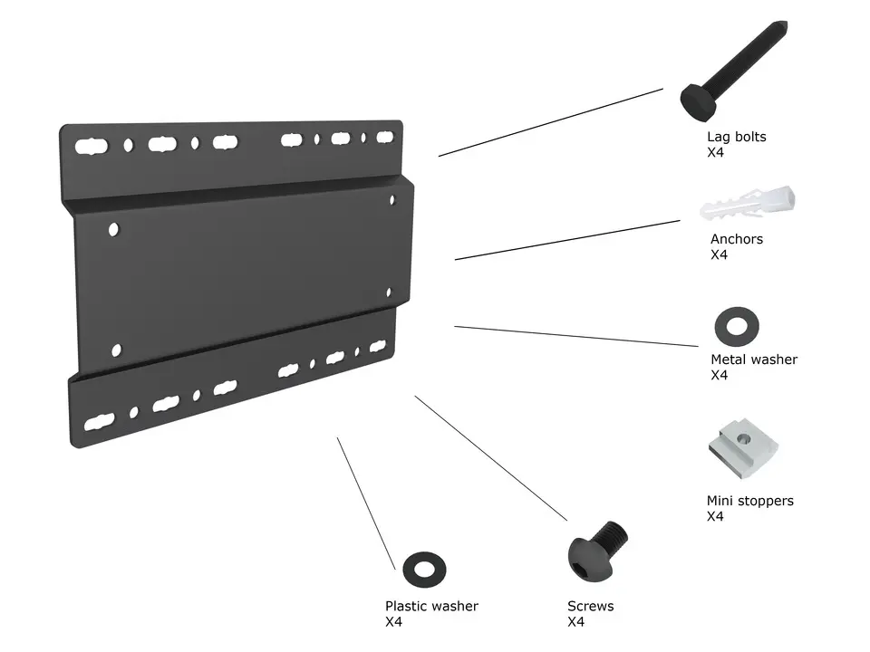 Multibrackets M Pro Series Wall Plate Large Photo 6
