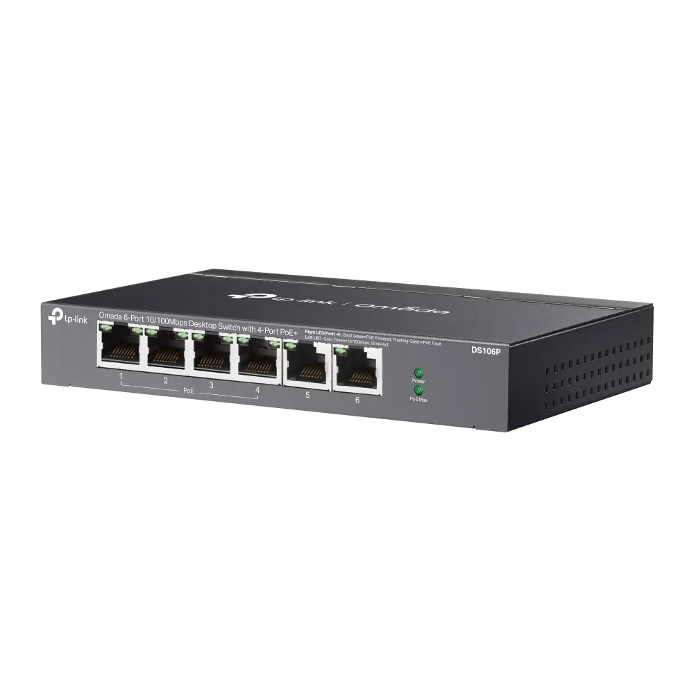 Сетевой коммутатор TP-LINK DS106P Omada Photo 3