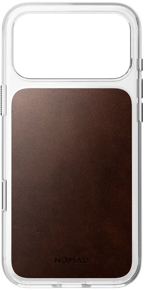 Nomad Clear Leather Case vāciņš iPhone