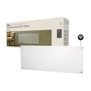Стеклянный обогреватель Mill Glass Smart WiFi Panel Heater Gen. 4 GL1300WIFI4 1300 Вт белый для комнат до 15-19 м²