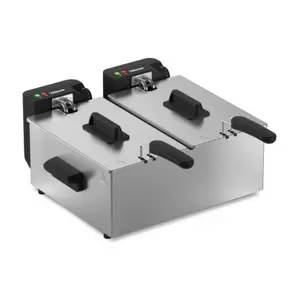 Tristar Dubultā friteris FR-9342 ar 3600 W jaudu un 6 L tilpumu sudraba krāsā