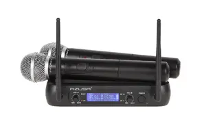 Rebel WR-358LD 2 kanālu VHF bezvadu mikrofonu sistēma ar diviem rokas mikrofoniem
