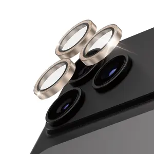 PanzerGlass Hoops kameras lēcas aizsargs Glitter Gold Apple iPhone 18 Pro un iPhone 18 Pro Max viedtālruņiem ar izturību pret skrāpējumiem un triecieniem