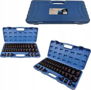 Silver IMPACT SOCKET SET 1/2" 8-32mm 35pcs 11663 Impact Sockets