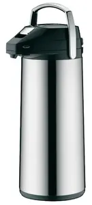 alfi 0987.000.300 Vacuum Flask 3 L Black and Stainless Steel with Polypropylene and Silicone Housing
