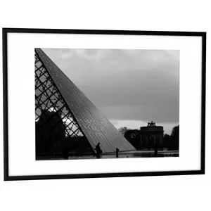 Paperflow 6CCFA3.01 Picture Frame Set Aluminium Perspex Black 6-Pack
