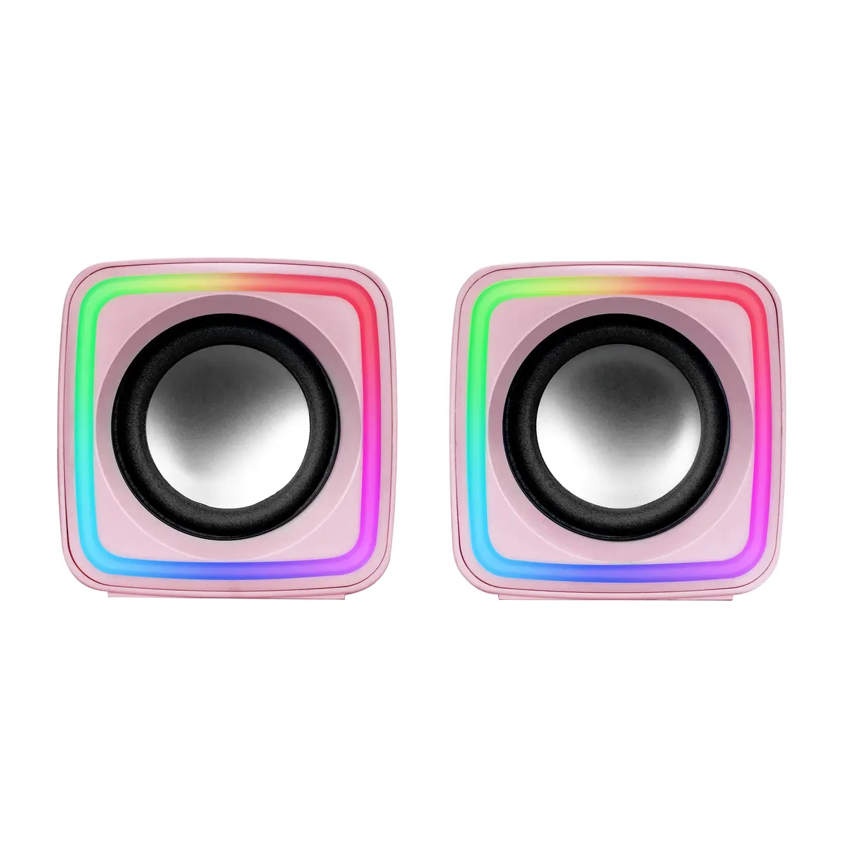 Mars Gaming MSCUBEP Pink Gaming Speakers Photo 2