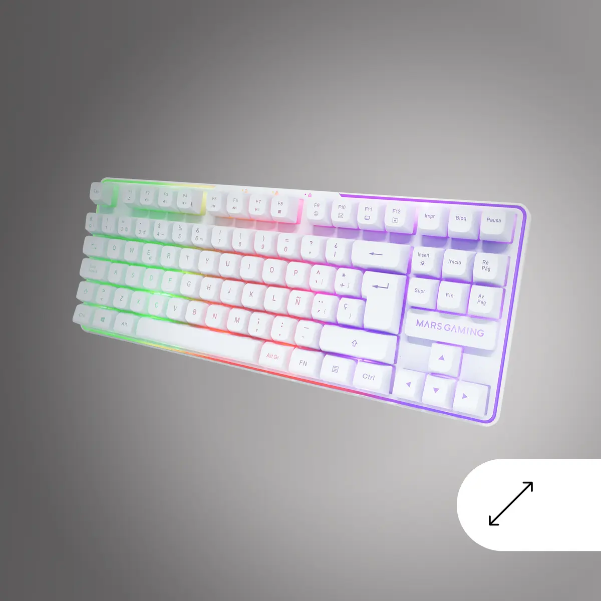 Bezvadu tastatūra un pele Mars Gaming MCPWTKLWUS Photo 4