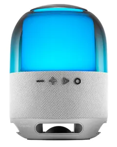Mars Gaming MSFLOWW Stereo Pārnēsājamais Skaļrunis 15 W Bezvadu Bluetooth USB Type-C MicroSD Pelēks Sudraba