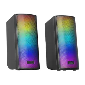 Mars Gaming MSRGB2 Pārnēsājams stereo skaļrunis Melns 15 W Vadstiprinājums un bezvadu Bluetooth MicroSD