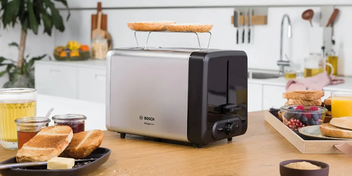Тостер Bosch TAT4P420 нержавеющая сталь 970Вт Photo 6