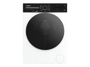 Front-load washing machine Whirlpool WPM 87W ADS EE with 8 kg capacity, 1351 RPM spin speed, energy class A, inverter technology, and built-in display