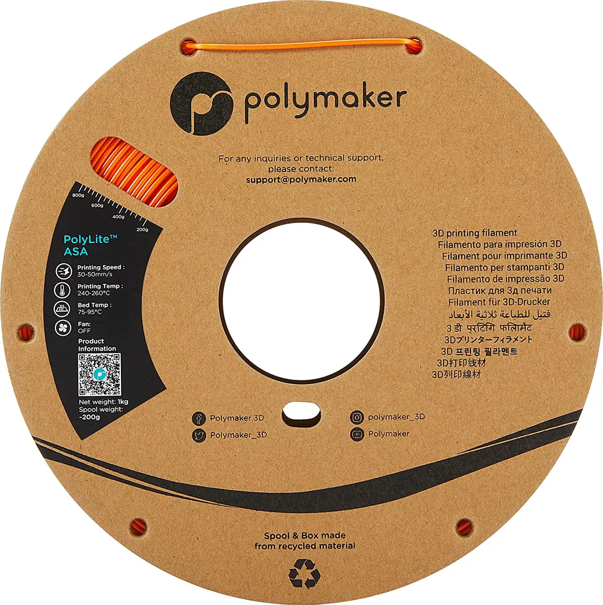 Материал для 3D печати Polmask Polymaker ASA Photo 3