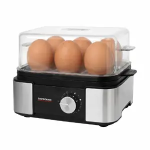 Gastroback EasyCook 6 6 egg(s) 400 W Black, Stainless steel