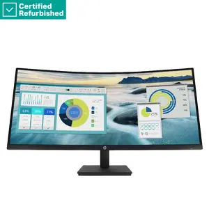 RENEW SILVER HP P34hc G4 Curved Charging Monitor - 34" 3440x1440 WQHD 250-nit 100Hz AG, Curved, VA, USB-C(65W)/HDMI/DisplayPort, 4x USB-A, speakers, height adjustable/tilt, 1 years