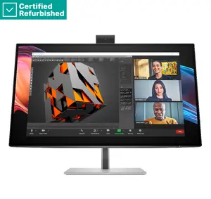 RENEW SILVER HP 727pm Series 7 Pro 4K Conferencing Monitor - 27" 3840x2160 UHD 400-nit 60Hz AG, IPS Black HDR 400, USB-C(100W/15W)/HDMI/DP Daisy-Chain, 5x USB-A, speakers, 5MP webcam, RJ-45 LAN, height adjustable/tilt/swivel/pivot, 1 years