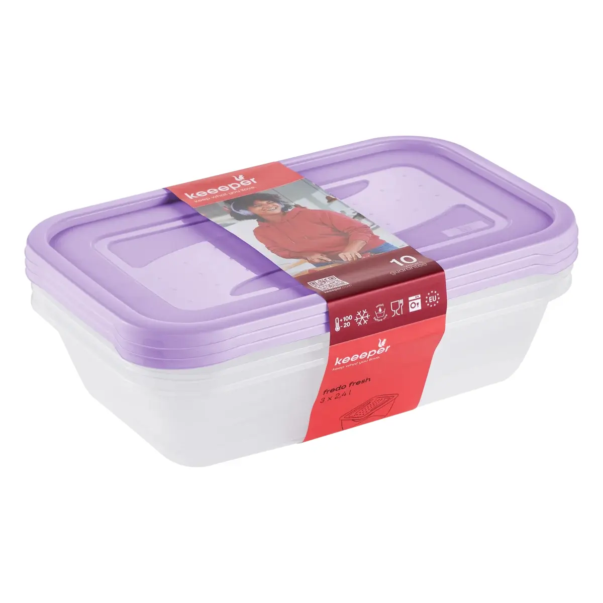 keeeper Fredo 2.4 L konteineru komplekts Photo 2