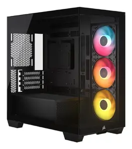 CORSAIR RS-R 2800X ARGB Micro-ATX Computer Case Panoramic Glass Black