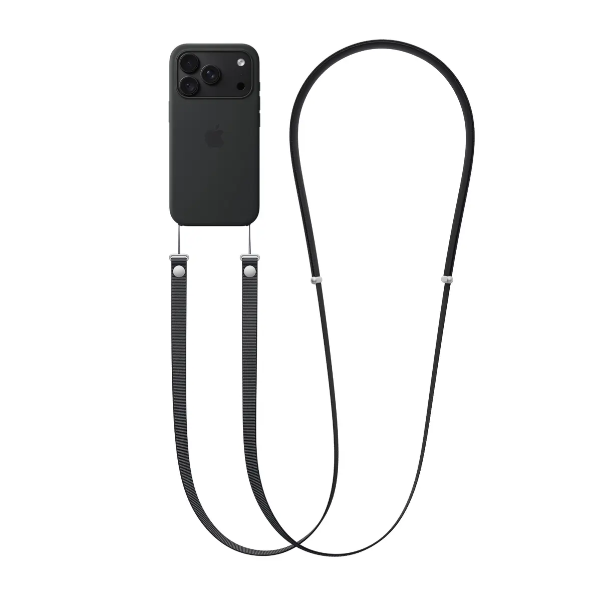 Apple Crossbody Strap - Black Photo 3