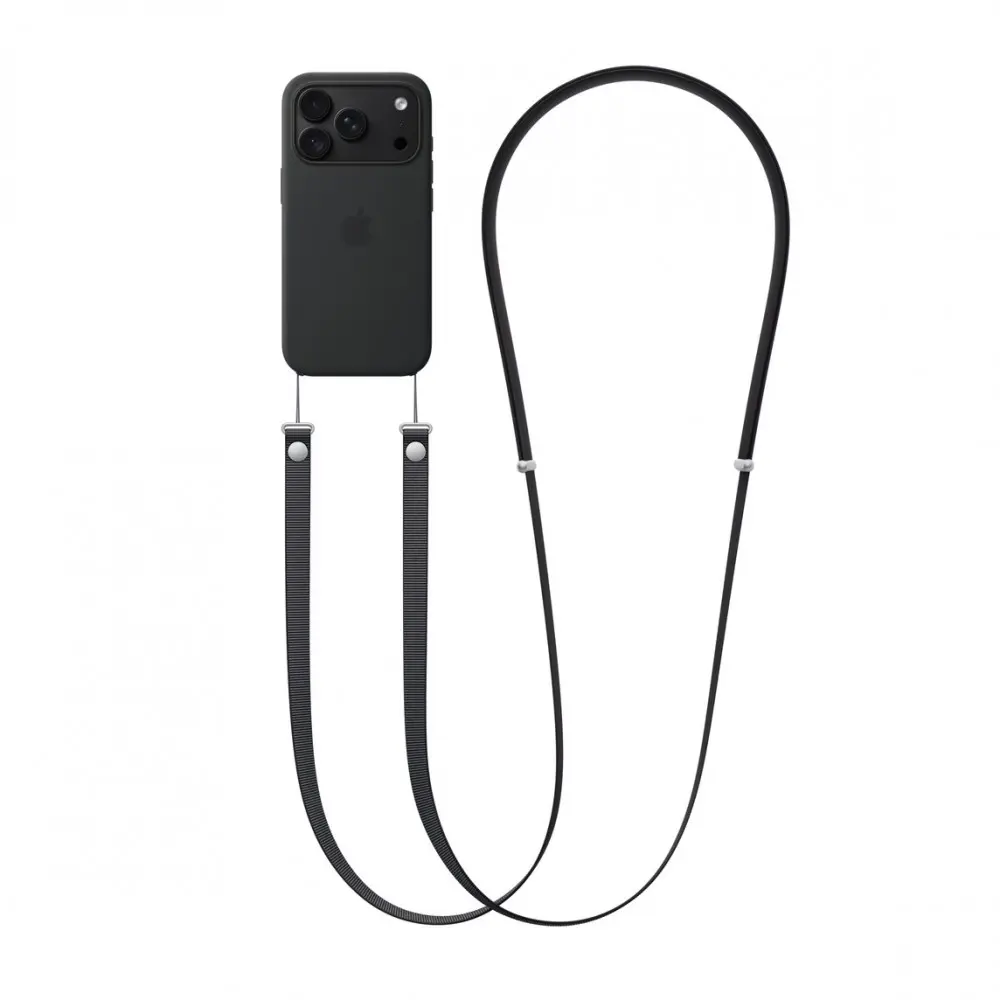 Apple Crossbody Strap - Black Photo 5