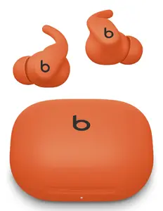 Беспроводная спортивная внутриканальная гарнитура Bluetooth Beats Powerbeats Fit оранжевая со встроенным микрофоном