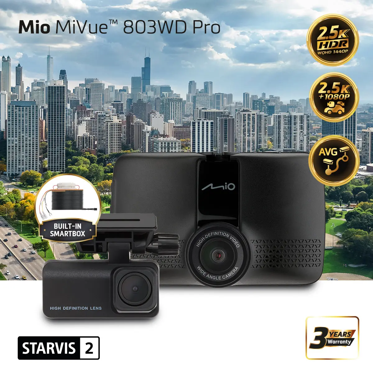 Autokamera Mio MiVue 803WD Pro ar