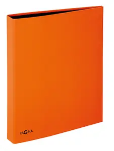 Pagna 20601-09 A4 Ring Binder Orange with Round Ring for Storage