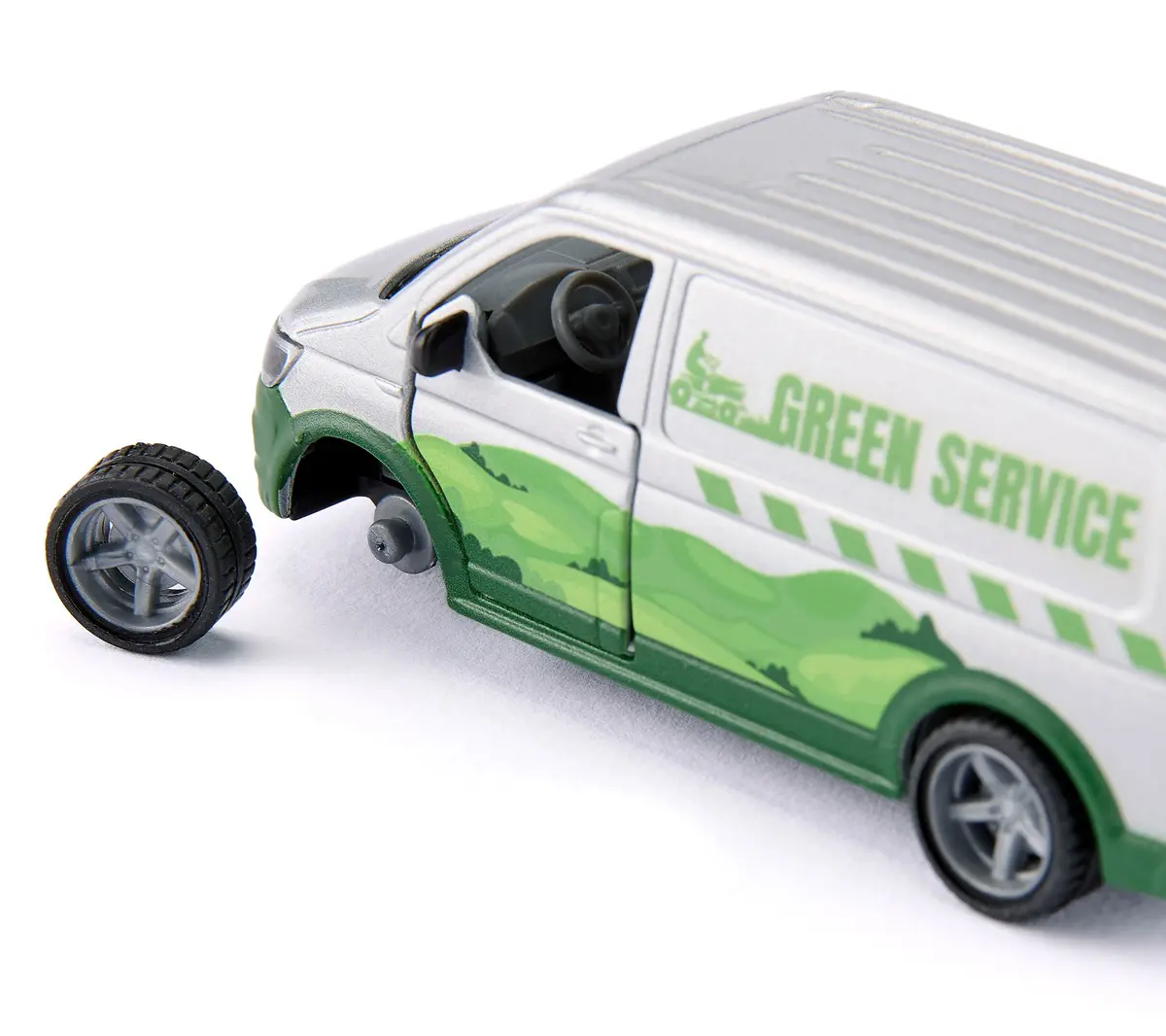 Siku VW T6 with Lawn Tractor Photo 3