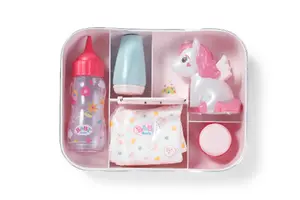 Zapf Creation BABY born Unicorn Bedtime Essentials Doll accessory set for children aged 3 years and older with light and sound features