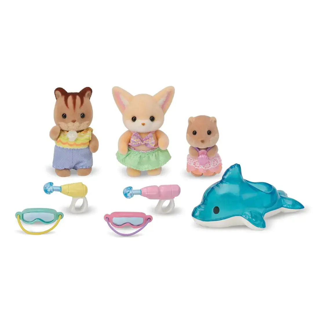 Epoch Sylvanian Families Pool Fun Trio Figūriņu komplekts Photo 2