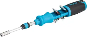 Hazet Bit ratchet screwdriver 811R-4 (blue/black, with integrated magazine)