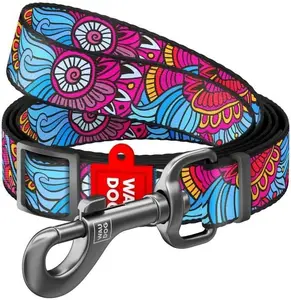 Waudog Nylon Adjustable Leash 15mm 152-183cm Summer